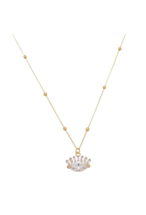 CHOKER OLHO CRAVEJADO COM ZIRCÔNIA CRISTAL NO OURO CH101-O CHOKER OLHO CRAVEJADO COM ZIRCÔNIA CRISTAL NO OURO CH101-O