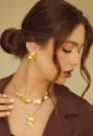 CHOKER OVAL ORGÂNICO MARTELADO NO OURO CH363-O