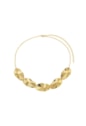 CHOKER OVAL ORGÂNICO MARTELADO NO OURO CH363-O