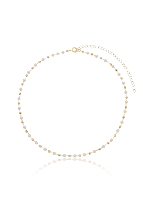 CHOKER PEROLA E BOLINHA CH050-O