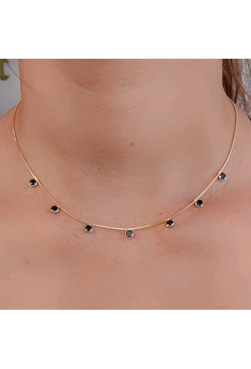 CHOKER PONTO DE LUZ ÔNIX CH151-O