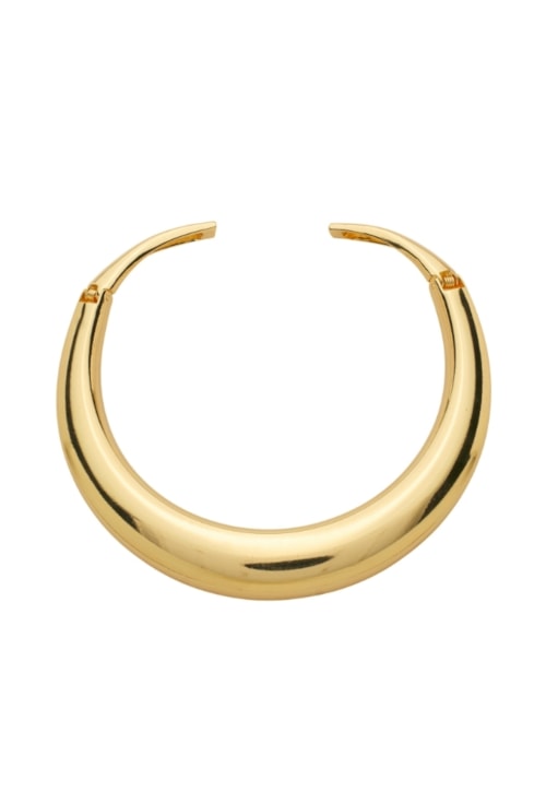 CHOKER RÍGIDA LISA ARO GROSSO OURO CH384-O