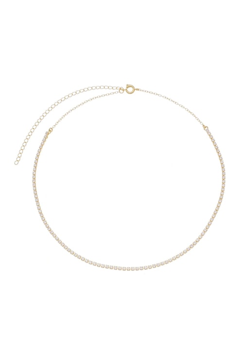 CHOKER RIVIERA CRISTAL SLIM NO OURO DE 2MM CH109-O CHOKER RIVIERA CRISTAL SLIM NO OURO DE 2MM CH109-O