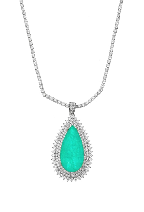 CHOKER RIVIERA DE GOTA TURMALINA FUSION CRAVEJADA CH209-R CHOKER RIVIERA DE GOTA TURMALINA FUSION CRAVEJADA CH209-R