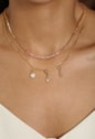 CHOKER RIVIERA QUE NÃO VIRA 2MM KUNZITA NO OURO CH332-O