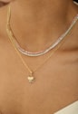 CHOKER RIVIERA QUE NÃO VIRA 2MM KUNZITA NO OURO CH332-O