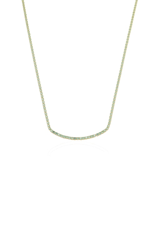 CHOKER RIVIERA QUE NÃO VIRA 2MM TURMALINA NO OURO CH332-O CHOKER RIVIERA QUE NÃO VIRA 2MM TURMALINA NO OURO CH332-O
