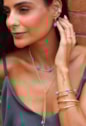 CHOKER TUBO BOLA TURQUESA NATURAL CH342-O