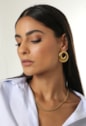 COLAR BAIANO TORCIDO 4MM AÇO INOX DOURADO CO820-AD