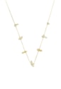 COLAR CASCALHO CITRINO NATURAL NO OURO CO754-O