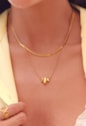 COLAR COM 3 GOTINHAS PENDENTES EM AÇO INOX DOURADO CO848-AD