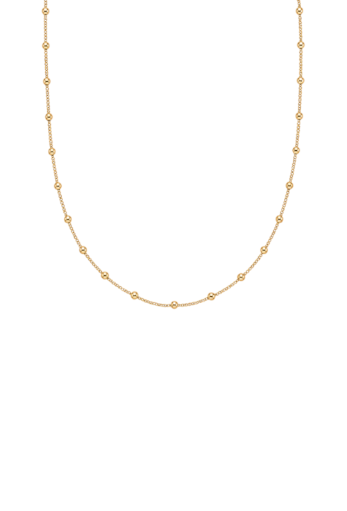 COLAR COM BOLINHAS BANHADO A OURO CO906-O