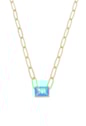 COLAR COM CRISTAL AZUL PARAÍBA RUTILADO CO511-O