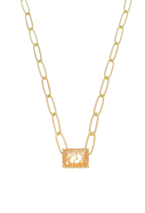 COLAR COM CRISTAL MORGANITA RUTILADO CO511-O