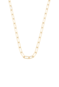 COLAR COM ELOS M RETANGULARES BANHADO A OURO CO896-O