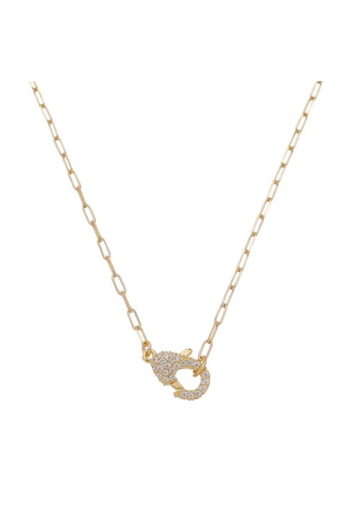 COLAR COM FECHO CRAVEJADO DE MICROZIRCÔNIA CRISTAL CO151-O