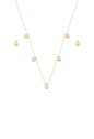 COLAR COM GOTAS CITRINO BANHADO A OURO CJ207-O