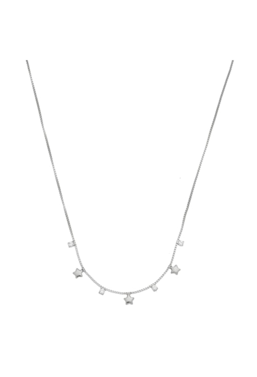 COLAR COM MINI ESTRELA E ZIRCÔNIAS CRISTAL CO343-R COLAR COM MINI ESTRELA E ZIRCÔNIAS CRISTAL CO343-R