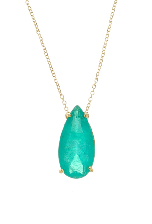 COLAR COM PEDRA FUSION GOTA TURMALINA CO533-O
