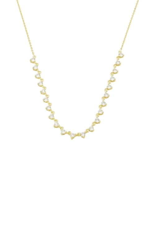 COLAR COM PEDRAS REDONDAS OURO CO898-O