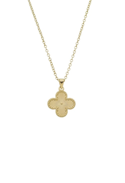COLAR COM PINGENTE DE TREVO NO OURO CO601-O COLAR COM PINGENTE DE TREVO NO OURO CO601-O