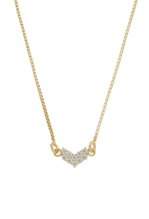 COLAR COM PINGENTE GEOMÉTRICO CRAVEJADO NO OURO CO541-O COLAR COM PINGENTE GEOMÉTRICO CRAVEJADO NO OURO CO541-O