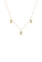 COLAR COM PINGENTES RETANGULARES CRAVEJADOS CITRINO BANHADO A OURO 18K CO910-O