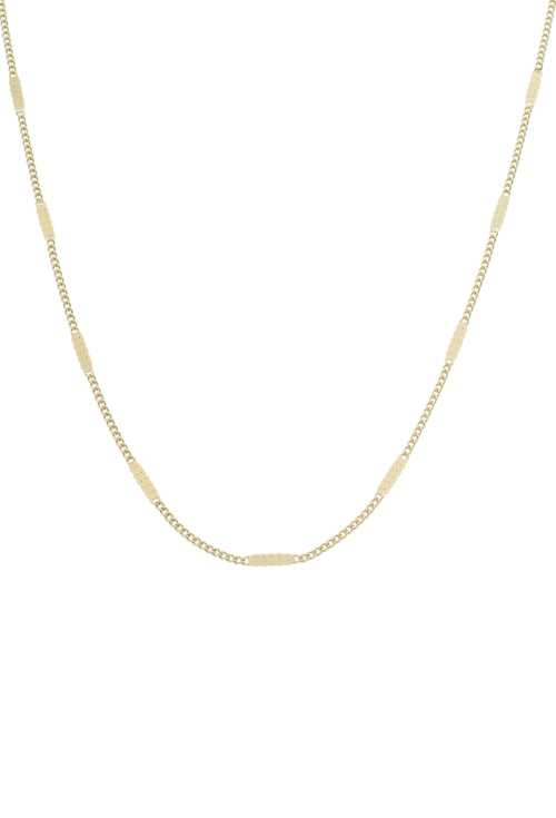 COLAR COM PLAQUINHAS DE ELOS NO OURO CO560-O COLAR COM PLAQUINHAS DE ELOS NO OURO CO560-O
