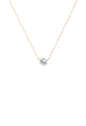 COLAR COM PONTO DE LUZ CRISTAL 8MM BANHADO A OURO CO918-O