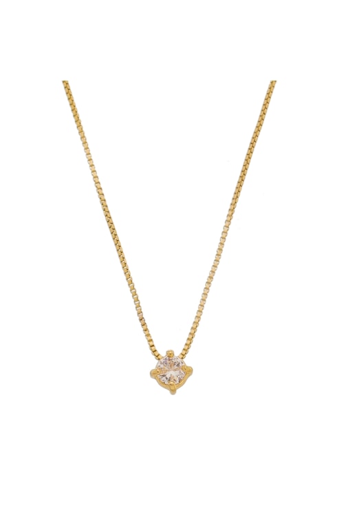COLAR COM PONTO DE LUZ DE ZIRCONIA 31517-O