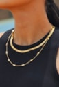 COLAR COM TUBINHOS AÇO INOX DOURADO CO818-AD