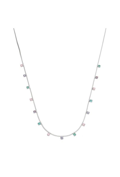 COLAR COM ZIRCÔNIAS COLORS NO RÓDIO CO346-R