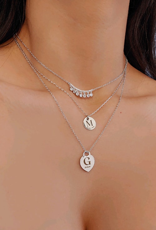 Colar Com Inicial Colares Personalizados - Oh My Gold