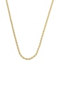 COLAR CORDÃO BAIANO TORCIDO FIO MÉDIO DOURADO CO812-AD