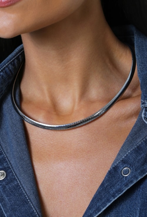 COLAR CORRENTE LAMINADA AÇO INOX CO791-A