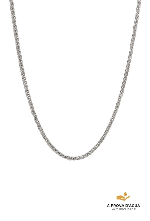 COLAR CORRENTE MASCULINA INOX CO671-A