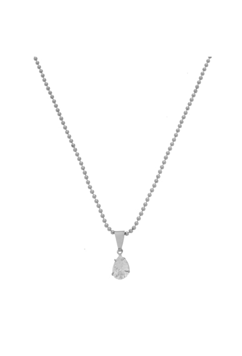 COLAR DE BOLINHAS E GOTA CRISTAL CO460-R