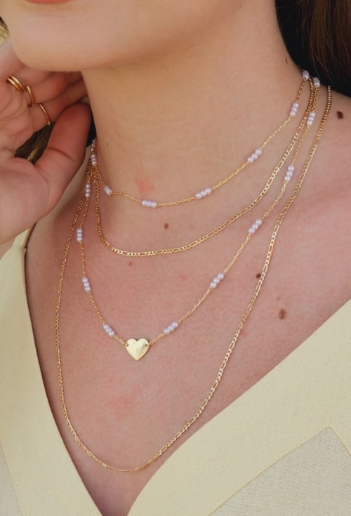 COLAR DE CORRENTE FÍGARO NO OURO CO691-O COLAR DE CORRENTE FÍGARO NO OURO CO691-O