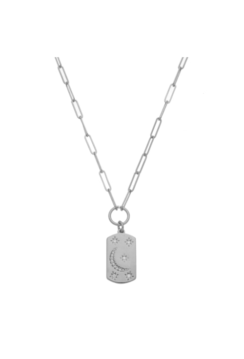 COLAR DE ELEOS COM MEDALHA DE LUA CO454-R COLAR DE ELEOS COM MEDALHA DE LUA CO454-R