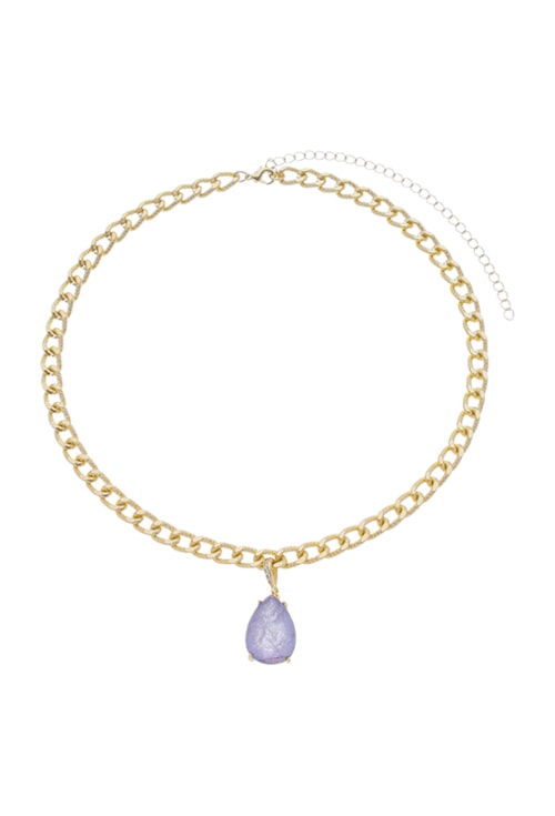 COLAR DE ELOS COM GOTA ULTRA VIOLET FUSION CH213-O COLAR DE ELOS COM GOTA ULTRA VIOLET FUSION CH213-O