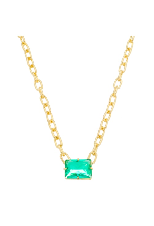 COLAR DE ELOS COM PEDRA TURMALINA PARAIBA CO437-O COLAR DE ELOS COM PEDRA TURMALINA PARAIBA CO437-O