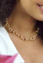 COLAR DE ELOS MODERNO NO OURO CO682-O