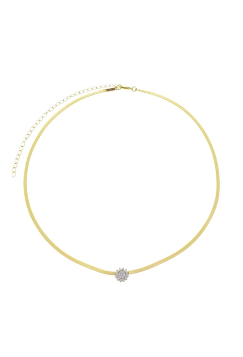 COLAR DE FITA COM PINGENTE CRAVEJADO NO RÓDIO CO685-O/R COLAR DE FITA COM PINGENTE CRAVEJADO NO RÓDIO CO685-O/R