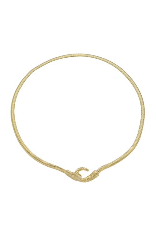 COLAR DE MALHA FIO ALEMÃO COM PINGENTE DE COBRA CO552-O COLAR DE MALHA FIO ALEMÃO COM PINGENTE DE COBRA CO552-O