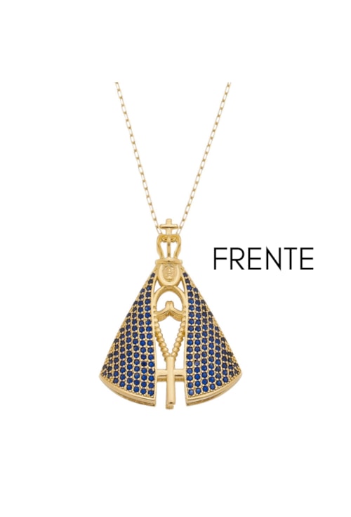 COLAR DE NOSSA SENHORA APARECIDA FRENTE E VERSO CO427-O COLAR DE NOSSA SENHORA APARECIDA FRENTE E VERSO CO427-O