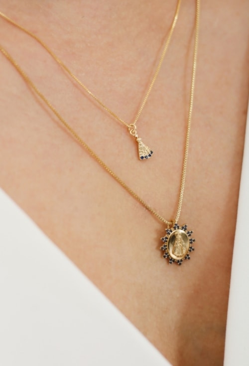 COLAR DE NOSSA SENHORA SAFIRA CO571-O COLAR DE NOSSA SENHORA SAFIRA CO571-O