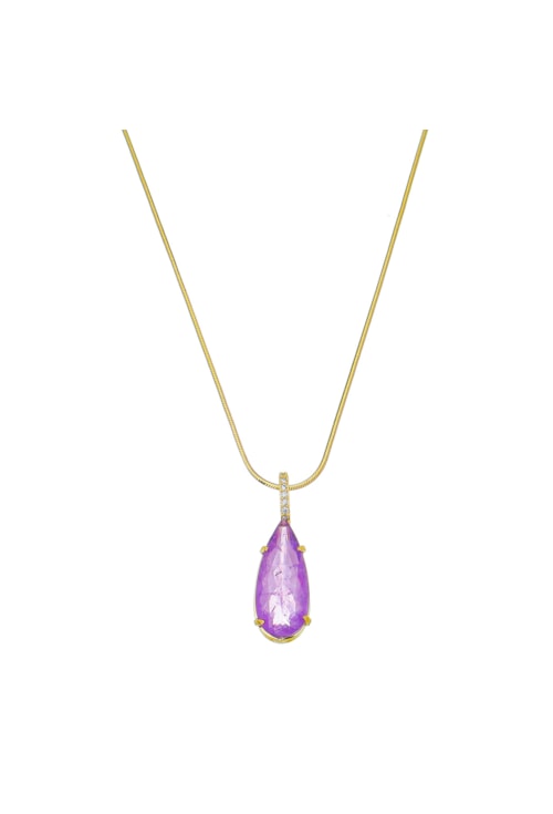 COLAR DE PEDRA FUSION GOTA ULTRA VIOLET CO483-O