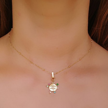 COLAR DE SIGNO COM PINGENTE REMOVÍVEL (AQUÁRIO) CO063-O COLAR DE SIGNO COM PINGENTE REMOVÍVEL (AQUÁRIO) CO063-O