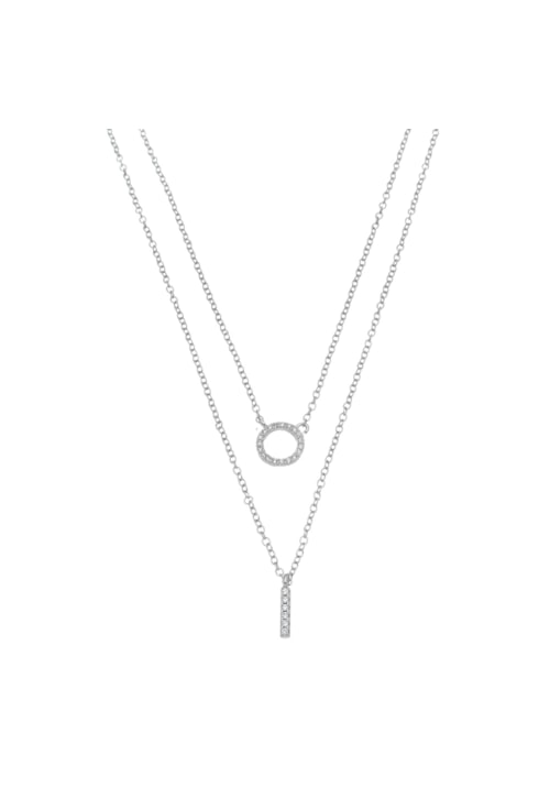 COLAR DUPLO COM ARO CRAVEJADO CO478-R