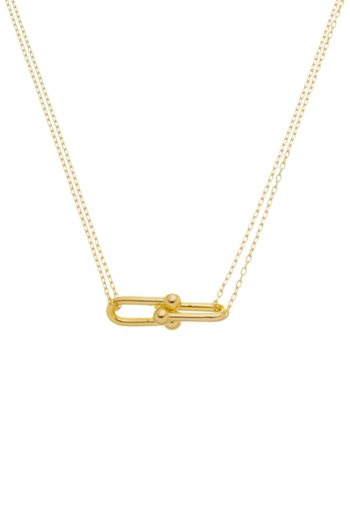 COLAR DUPLO DE ELOS NO OURO CO646-O COLAR DUPLO DE ELOS NO OURO CO646-O